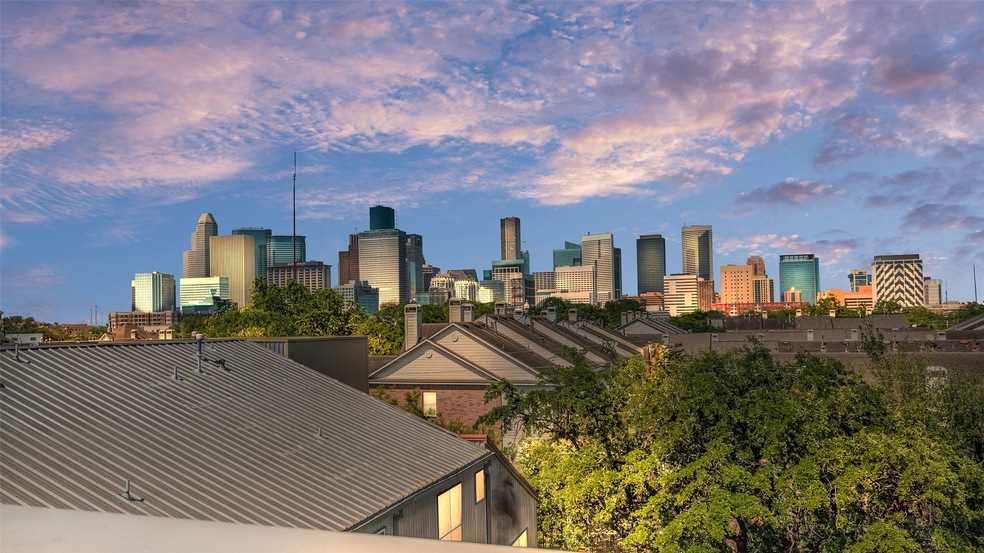 The rooftop terrace at 3119 Austin provides a spec