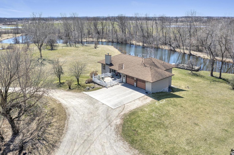 Aerial view of home
