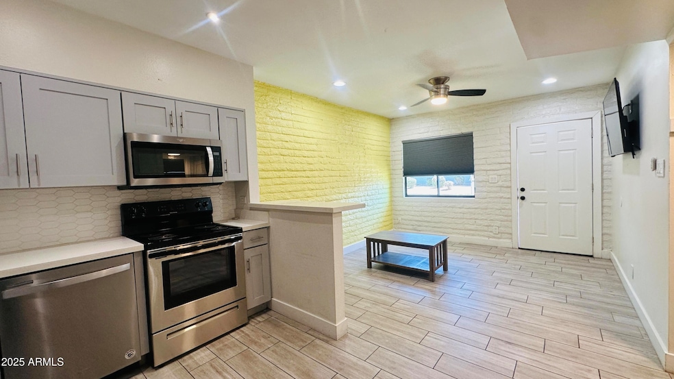 Kitchen & Living Room