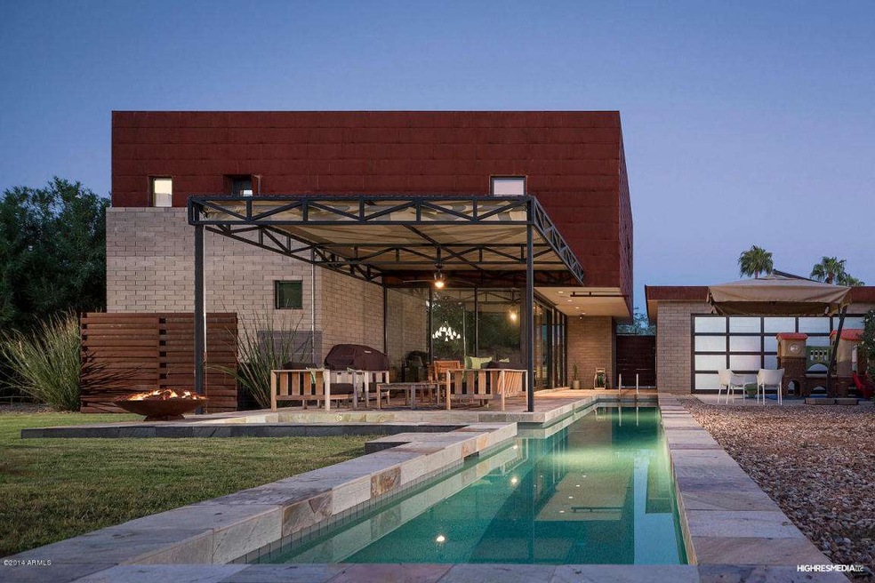 Backyard and Lap Pool