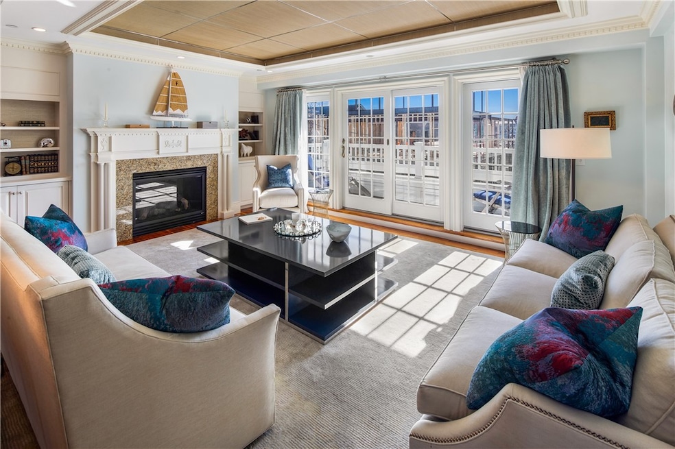 Open living with waterview decks