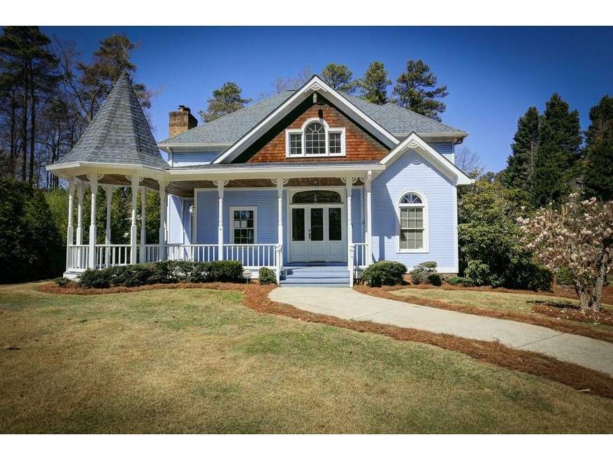 Victorian home with level front and back yards.  l