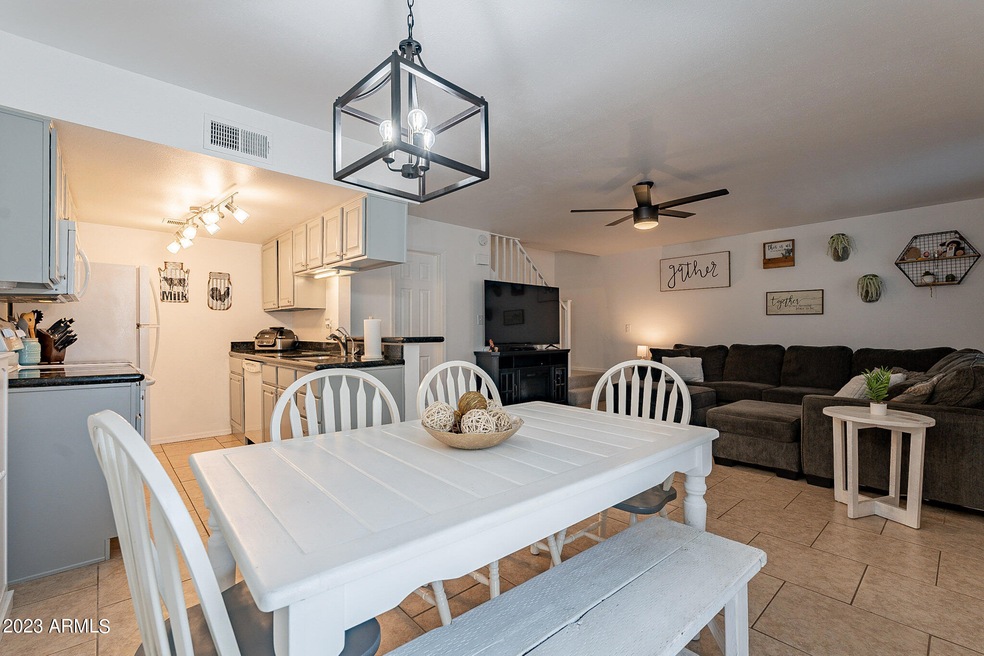 Dining area & family room