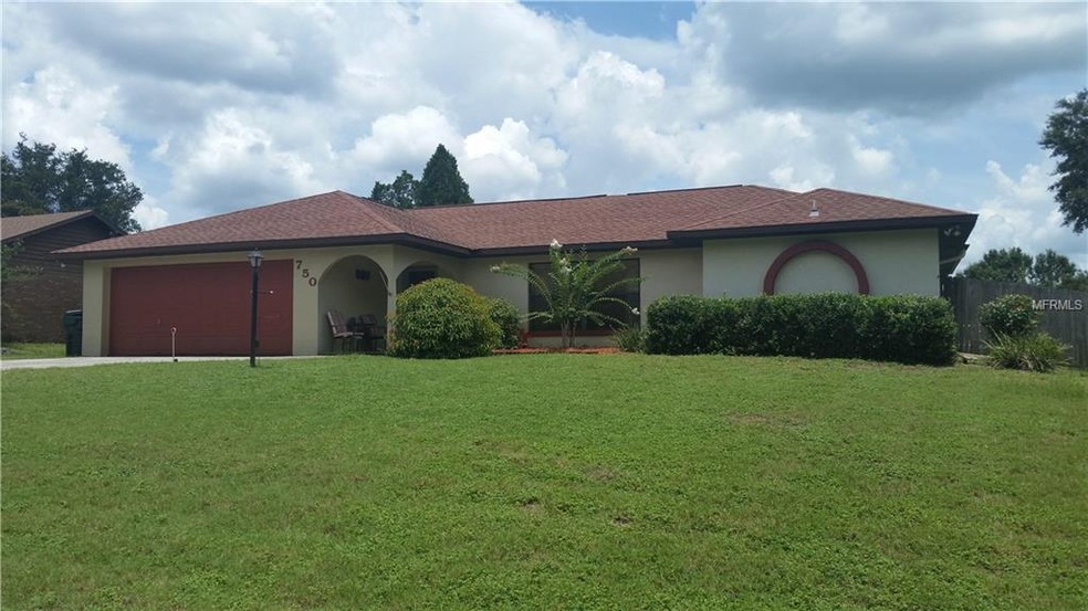 Front of home on .34 acre lot.