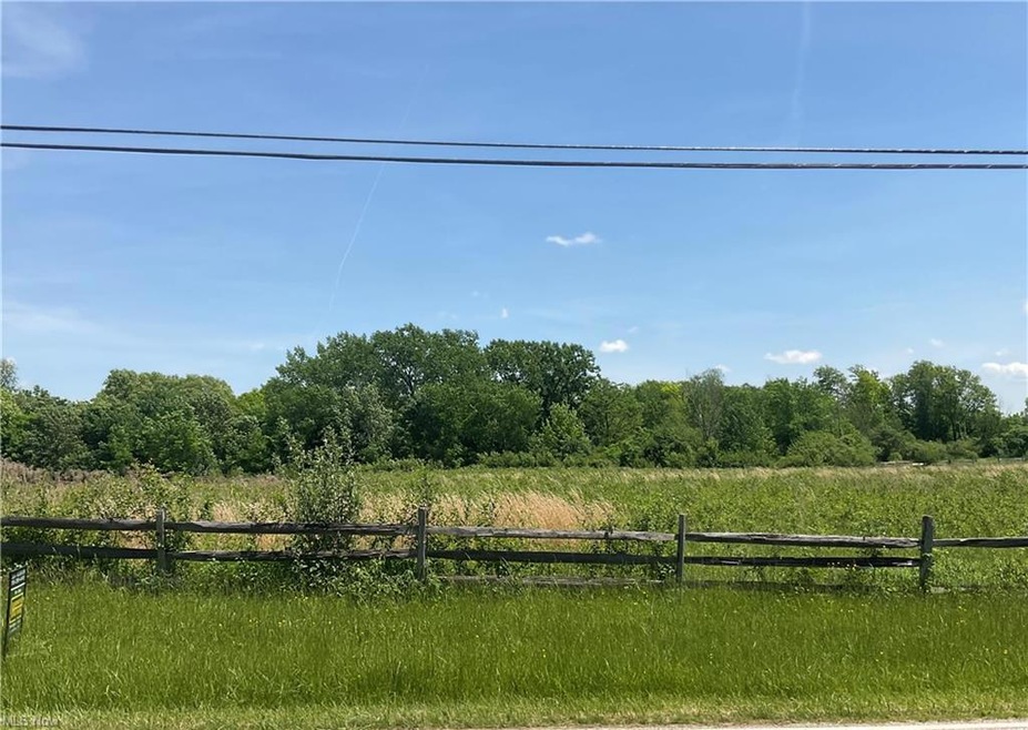 Across the street from the property.