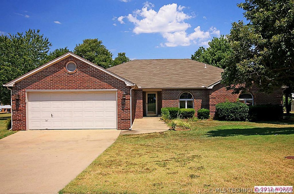 One story full brick home  on approximately 1 acre