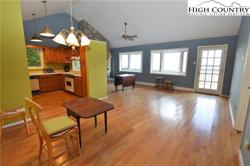 Open floor plan with long range mountain views