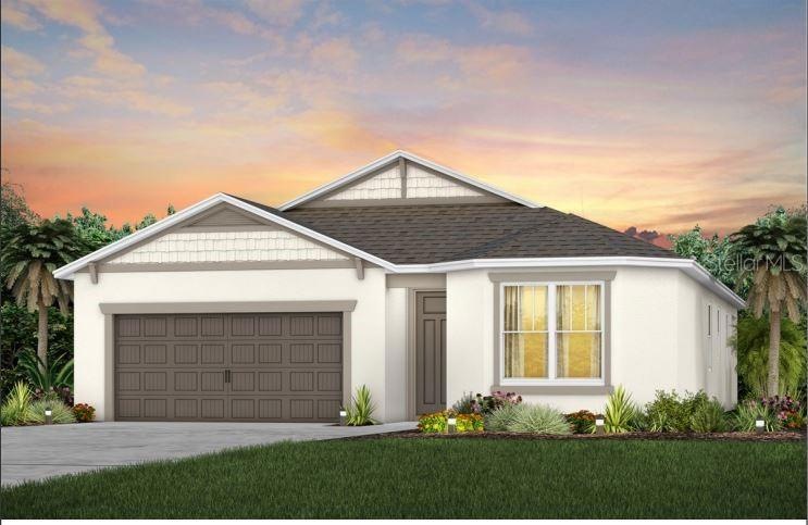 Highgate C2 Elevation Exterior Rendering *Exterior Design – Artist rendering for this new construction home. Pictures are for illustration purposes only. Elevations, colors and options may vary. 