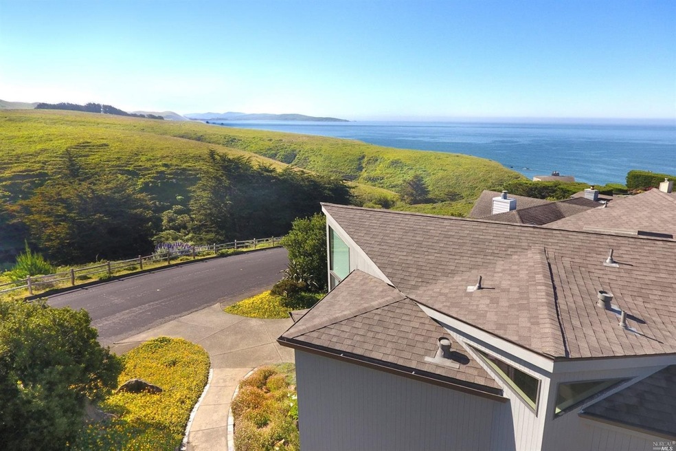 Aerial view of the property with views over the ad