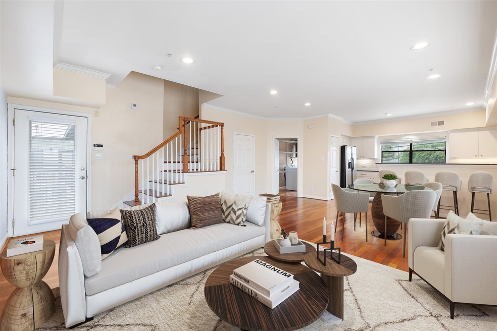 Large open living-dining-kitchen on first floor wi