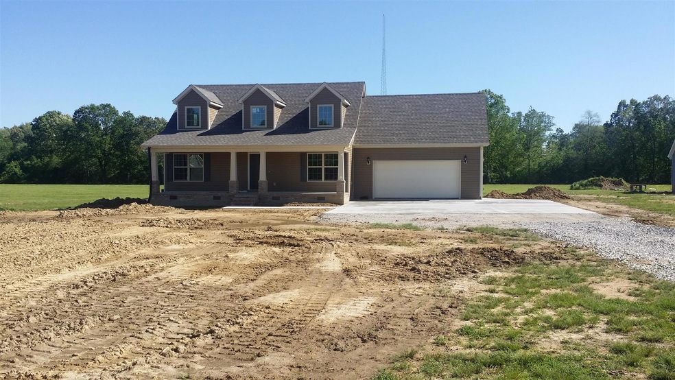 Front view of this beautiful home on  almost 2 acres. 