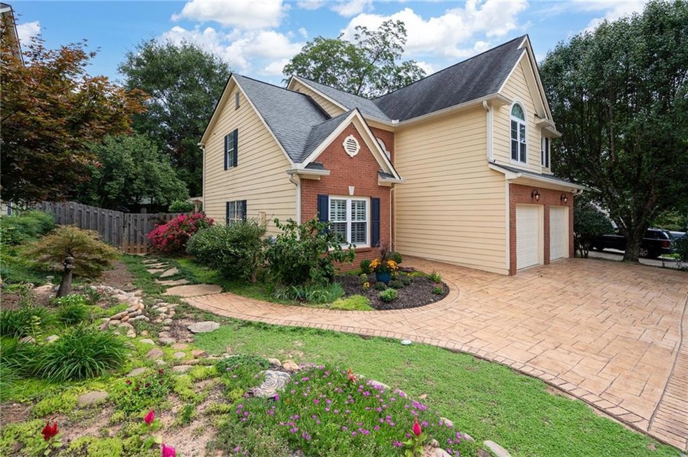 Front of property with a garage