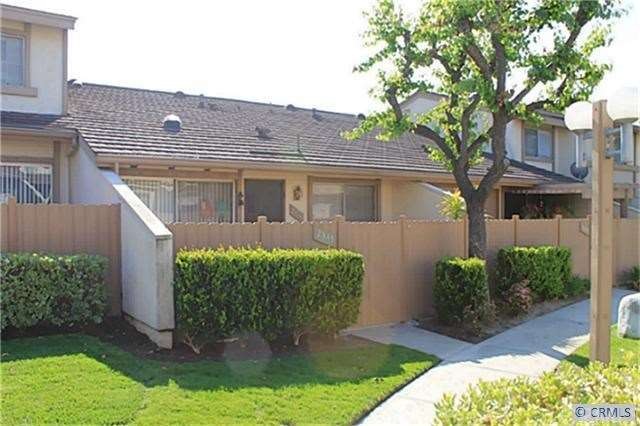 front view- gated patio