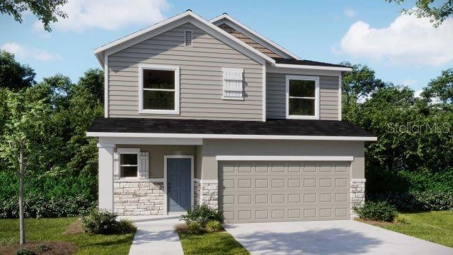 Artist Rendering - Model home - actual features may vary.