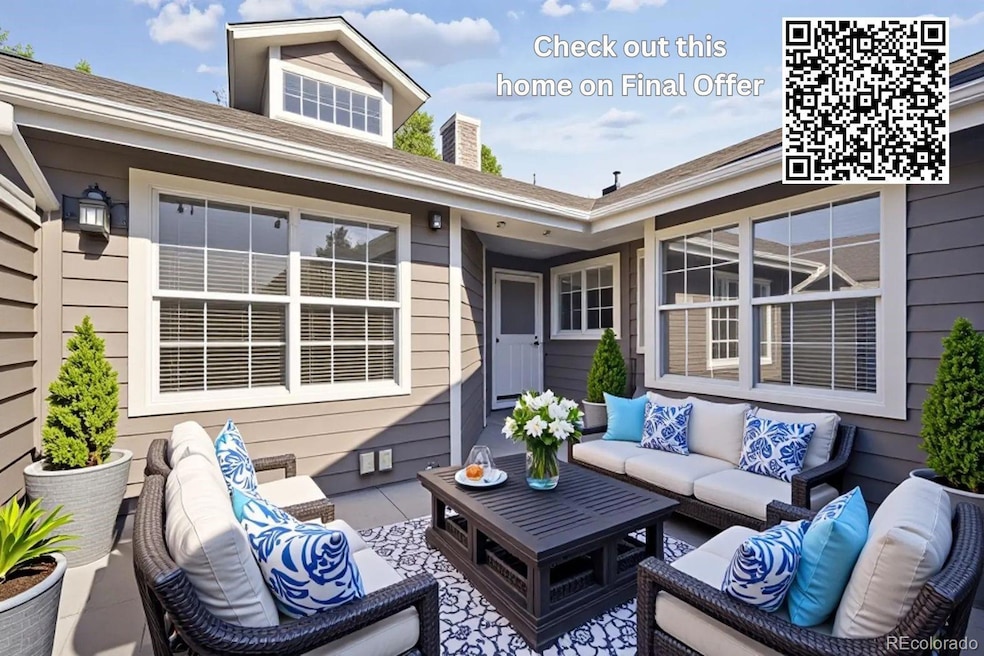 Virtually Staged Private Front Courtyard