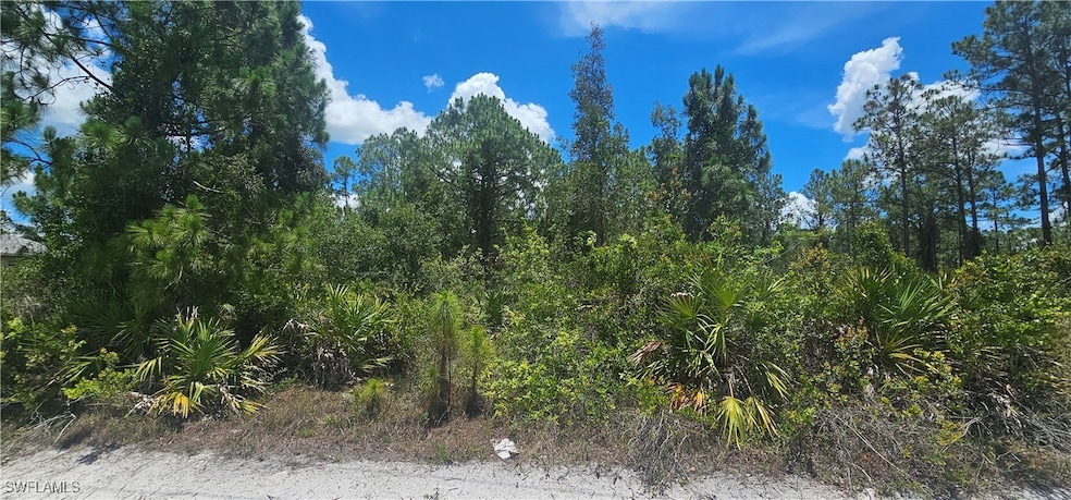 Front view of property, looking east