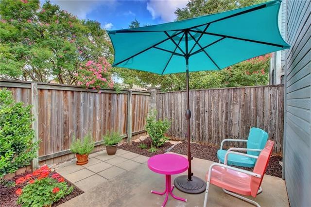 The private patio is the perfect place to kick bac