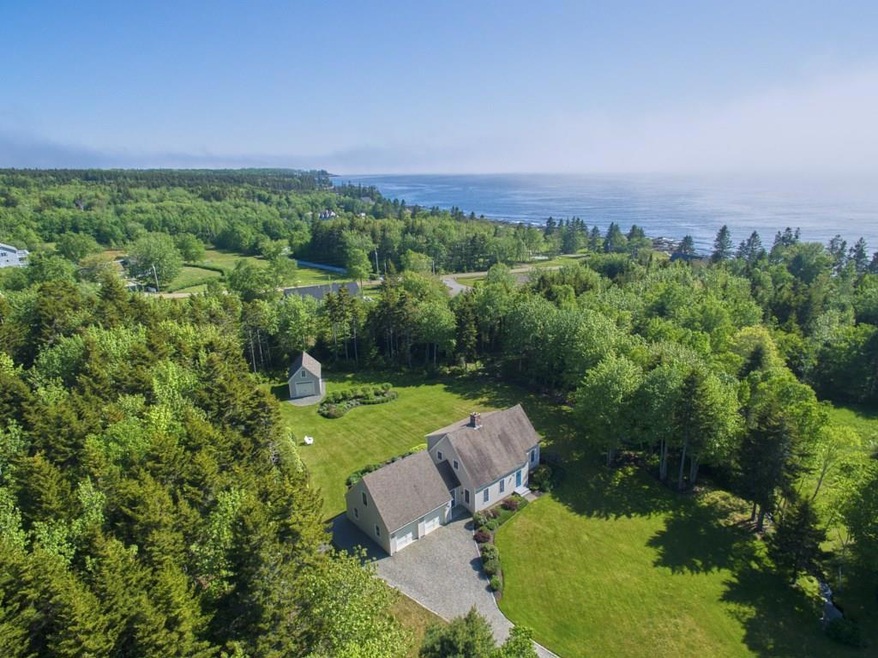 Arial view of the home in relation...
