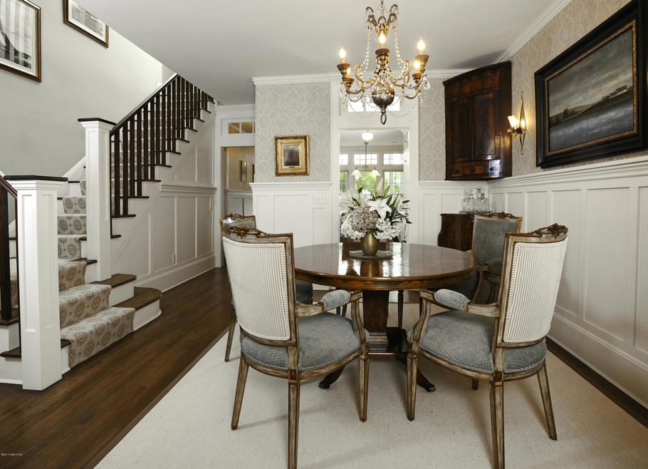 Dining Room w Extensive Paneling