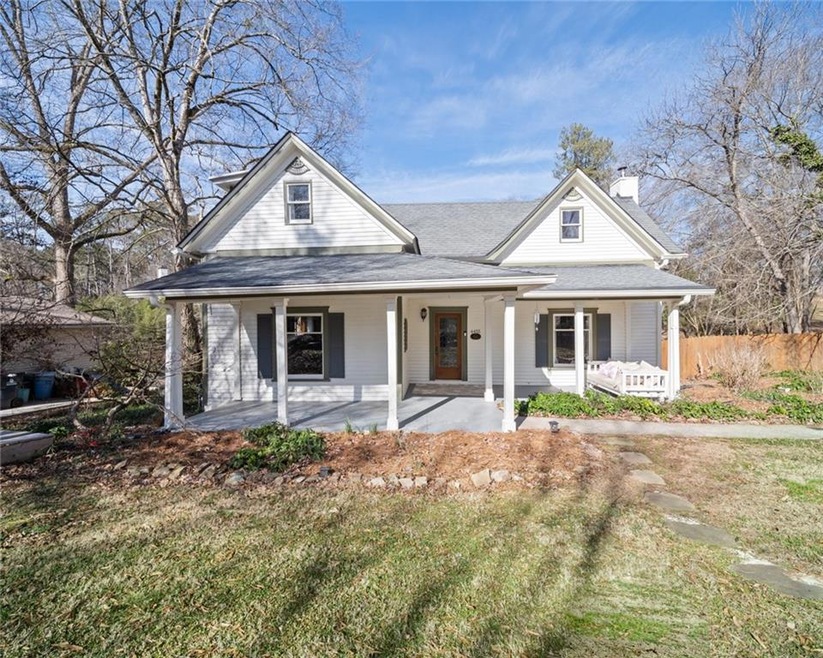 View of front facade with covered porch