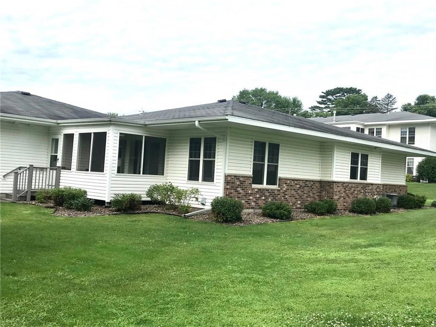 RARE FIND! UPDATED & TRENDY 2 BR/1.5 Bath no step entry condo located right on the Walking/Biking Trail w/no street traffic, lake views & generous outdoor green space! Very open KT/DR/LR w/large center island & wonderful 3 season screened porcH! Many striking renovations inc all new luxury vinyl plank flooring, Kohler toilets, granite bath vanities, new faucets, light fixtures inc canned lighting in KT, solid closet shelving, 100% painted all ceilings, walls, doors, basement & garage.