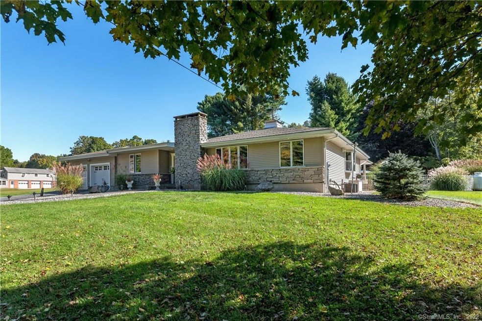 Front and side view of the home.