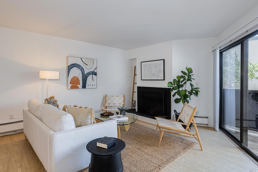 Living room opens to the balcony