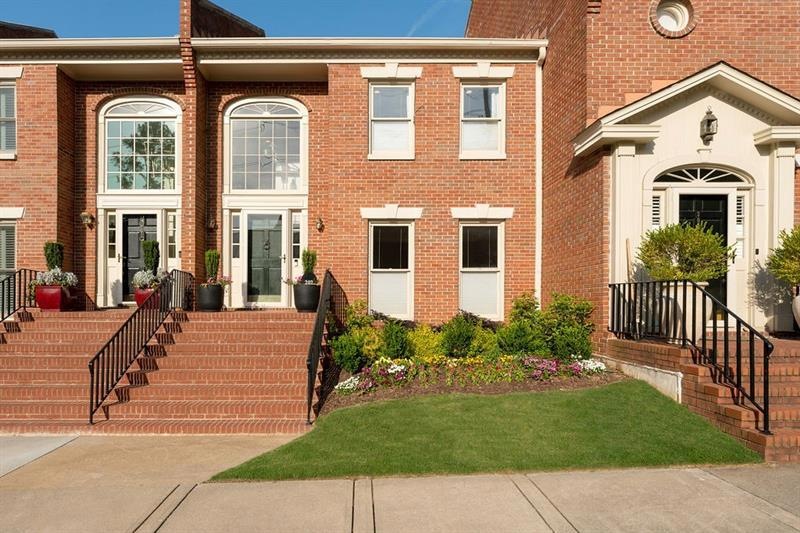 Front view of the townhome