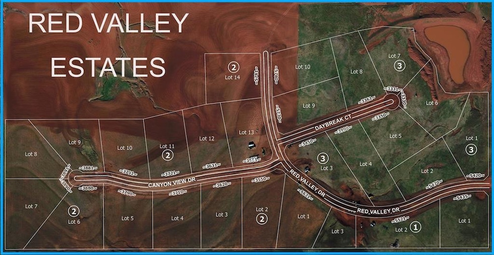 Aerial view of property's location featuring property parcel outlined