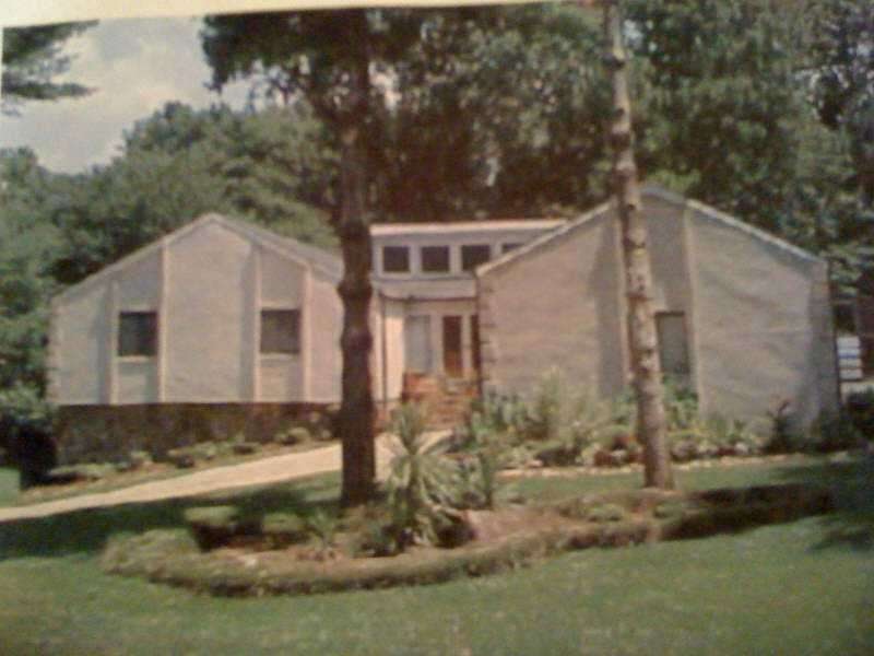 Exterior Front. Contemporary Ranch on Full Basemen