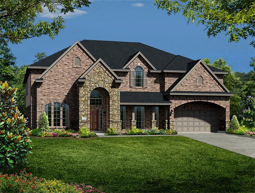 Stone is an upgrade on this elevation and is not included.