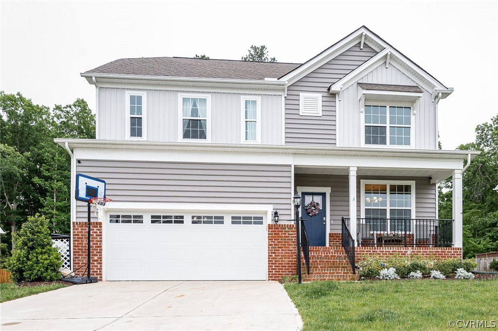 Exterior view, front of home