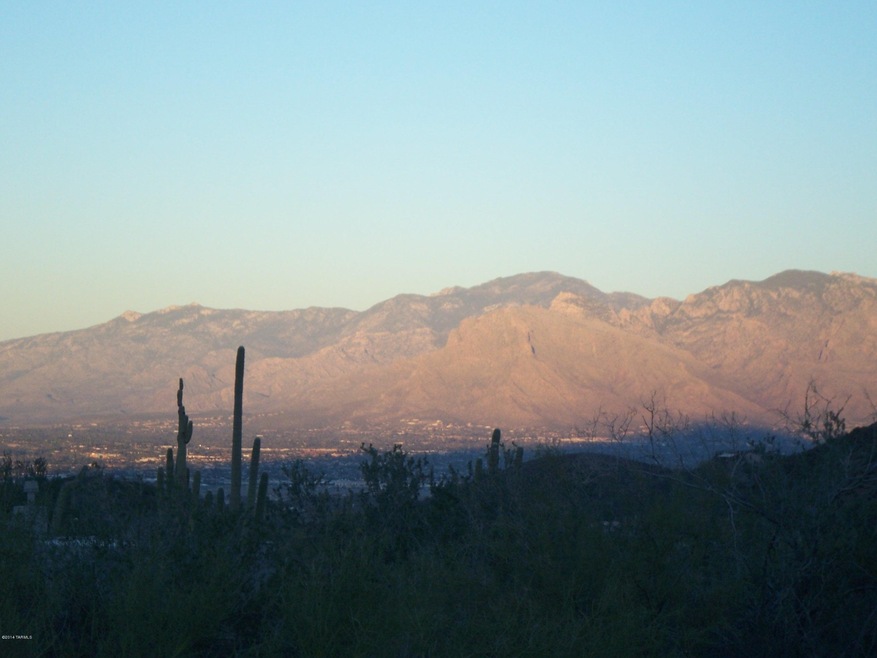 View at dusk from the house pad