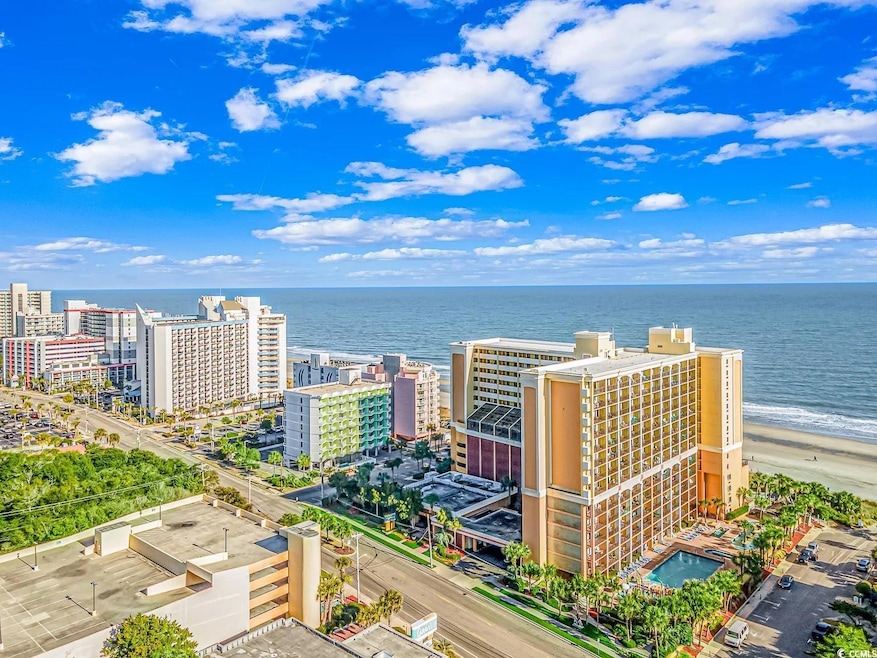 View of urban area with extended coastline