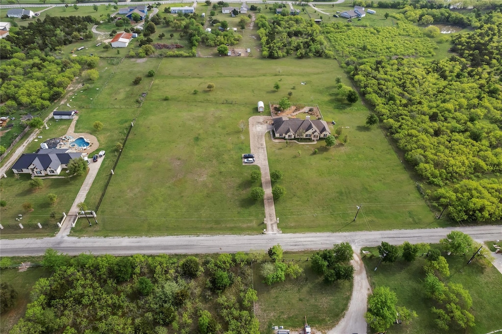 Aerial view with a rural view