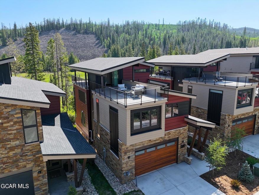 Drone front of home
