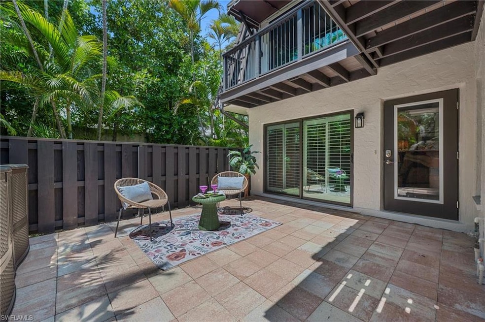 Private patio as you enter this lovely Villa