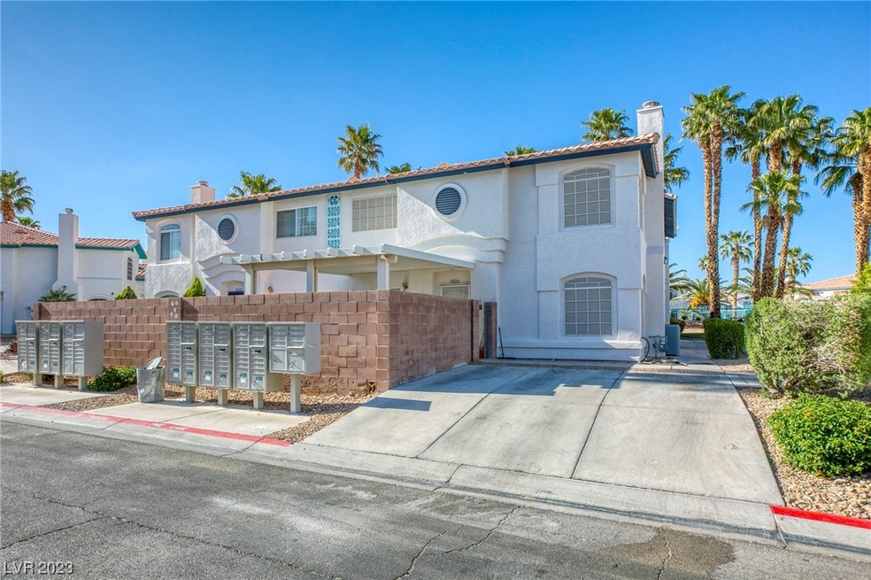 Front of the home w/private driveway