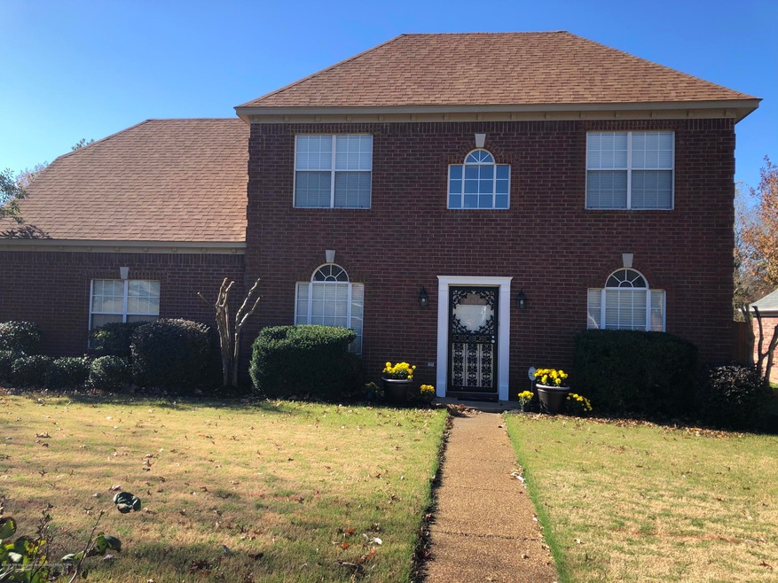 Brick home on a corner lot