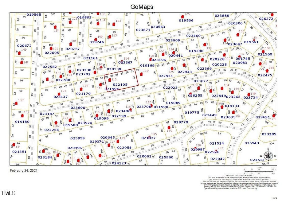 113 Pawnee Map