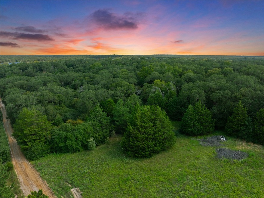 View of aerial view at dusk