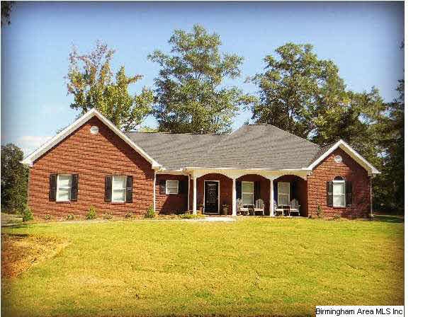 Frontal view of finished home.