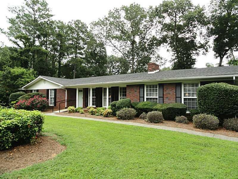 Exterior Front. Beautiful 4-sided brick ranch in o