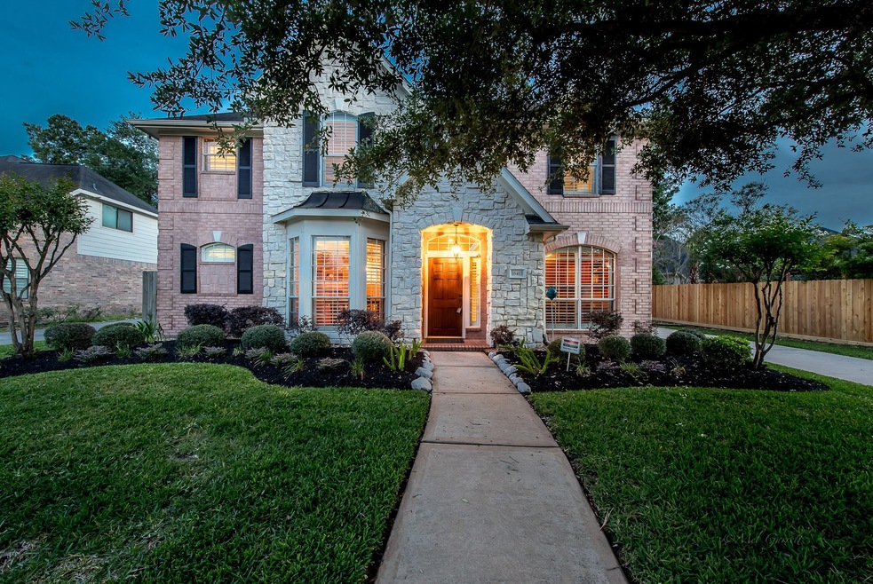 Welcome to 16415 Destrehan! This stunning Trendmaker built family home is located in the sought after Coles Crossing community and features 4 bedrooms, spacious living areas and a beautiful backyard pool and spa!