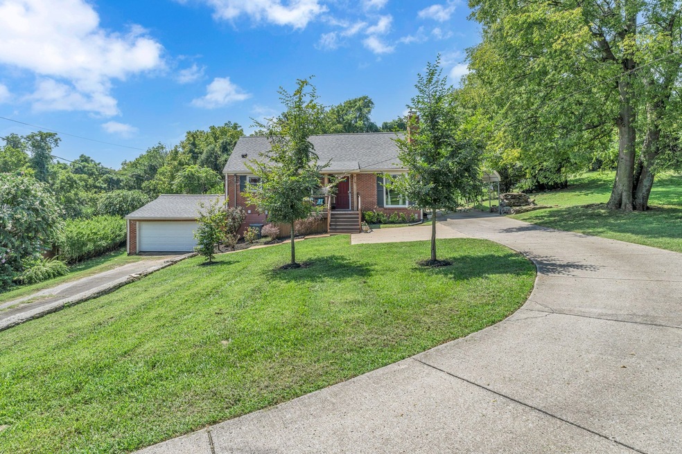 concrete driveway and parking pad provide plenty of parking space along with the 2 car oversized garage and carport