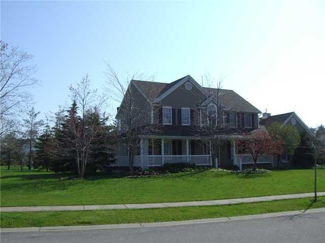 Exterior Front. Tesmer built farmhouse style home.