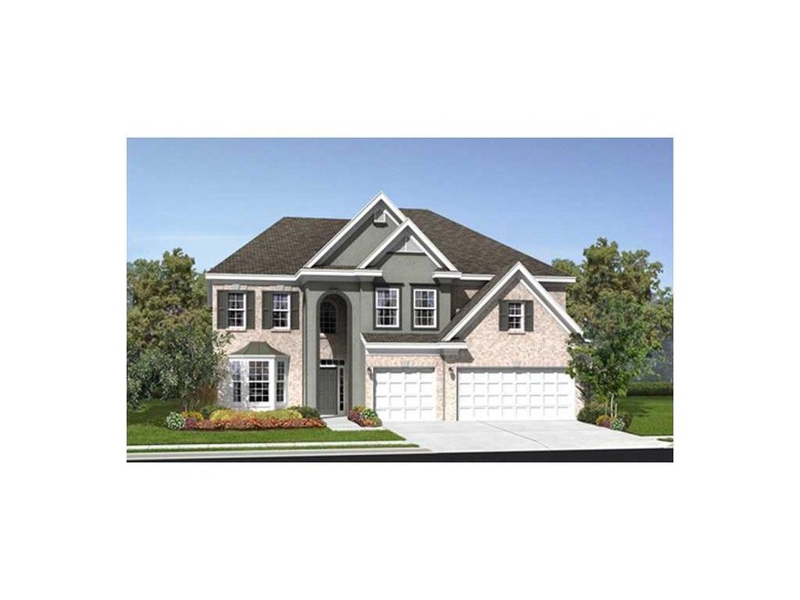 Exterior Front. Color rendering of plan/elevation.