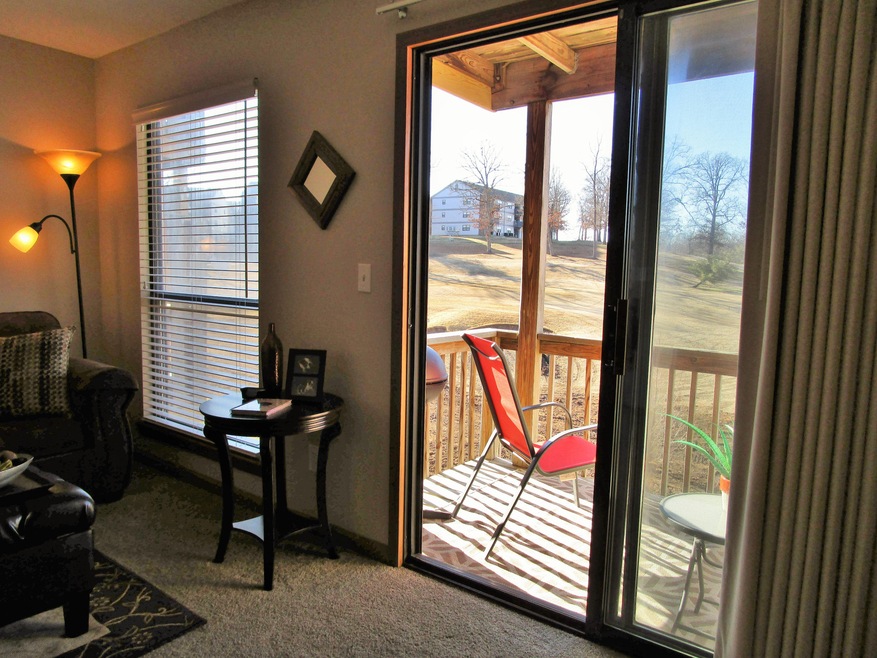 View of Deck from the Living Room