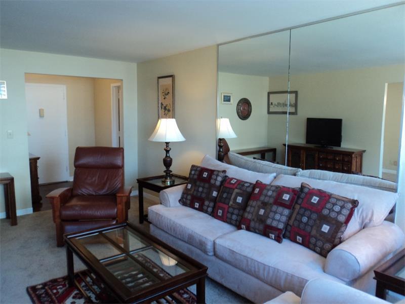 Living room, with new carpet and paint
