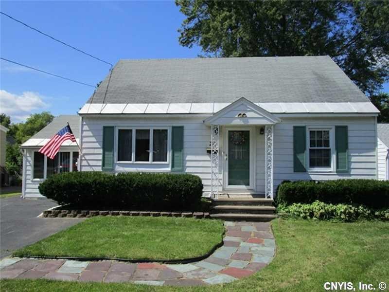 Exterior Front. Charming Cape with double wide dri